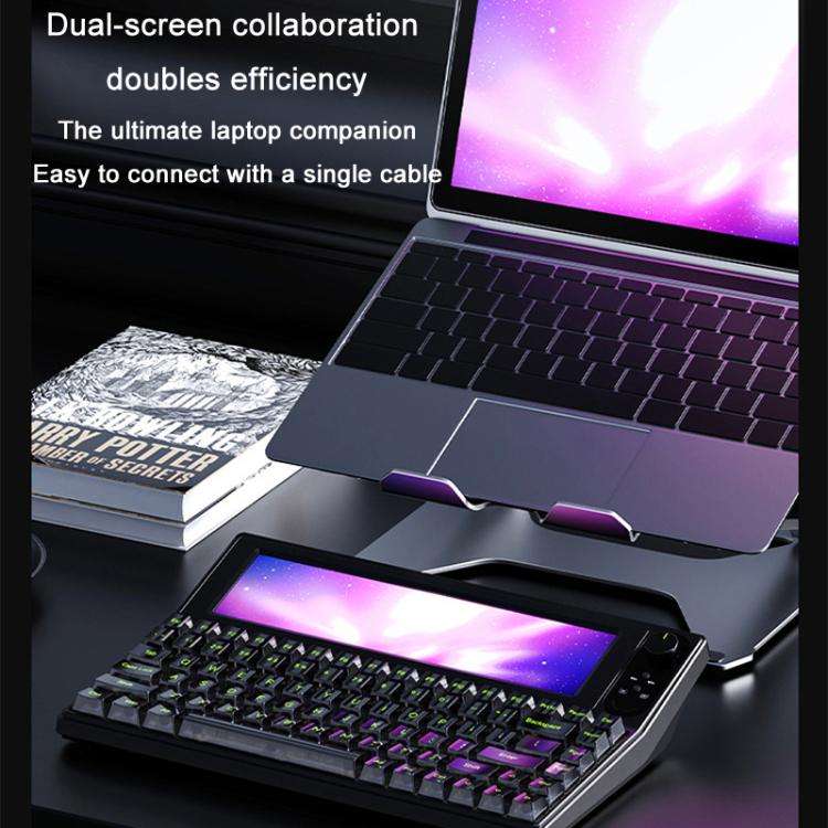 Ajazz AKP846 Mechanical Keyboard Wired With 10.1-inch Color Screen Programming Custom Driver Game...
