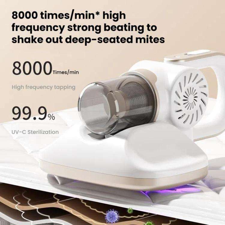 85000Pa Smart Handheld Vacuum Cleaner Cordless Dust Mite Removal UV Sterilizer Vacuum Cleaner(White)