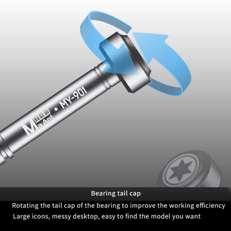 MaAnt MY-901 High-precision Screwdriver Mobile Phone Repair Disassembly Tools, Style: Five Star