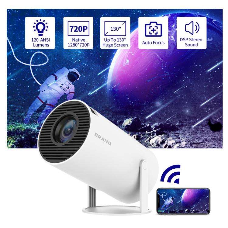 HY300  Game Projector Android 11 System With Wireless Gaming Controller 720P Home Theater(EU Plug)