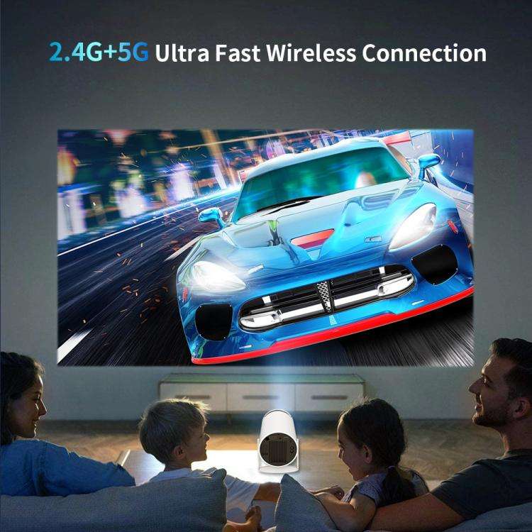 HY300  Game Projector Android 11 System With Wireless Gaming Controller 720P Home Theater(EU Plug)