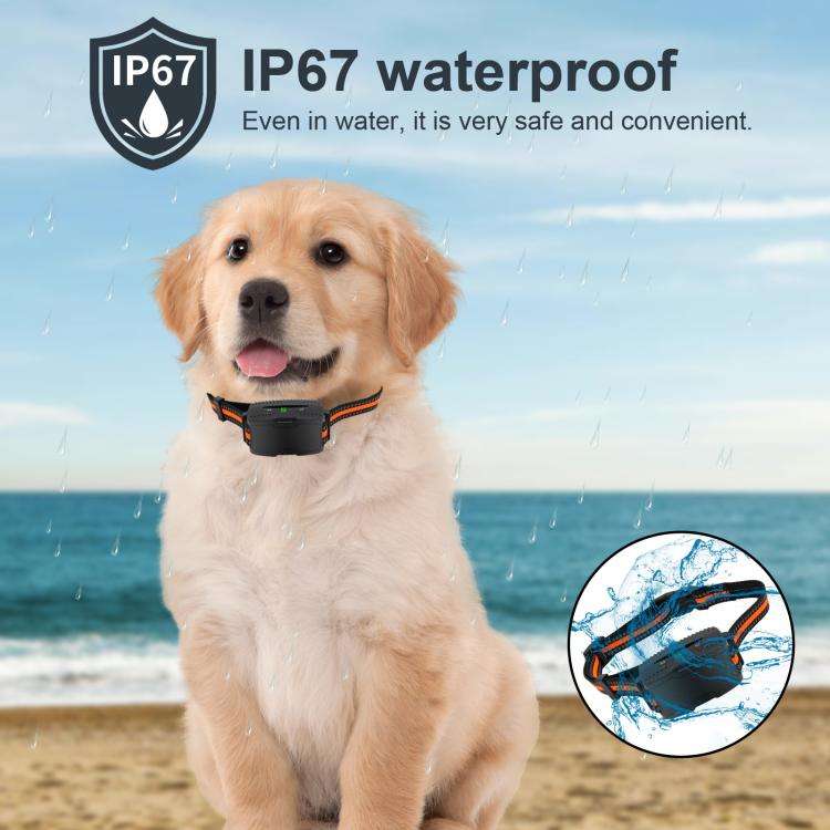 Anti-Barking Dog Collar Pet Remote Control Training Barking Control Device(Black)