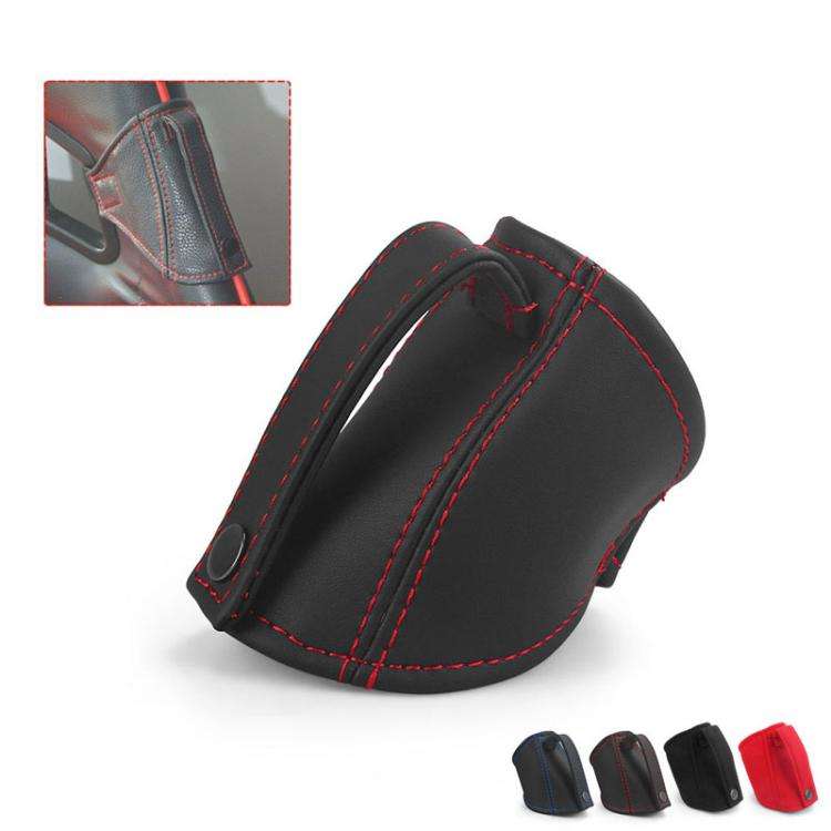 Car Seat Safety Belt Buckle Racing Car Seat Belt Limiter Guard(Fleece Red)