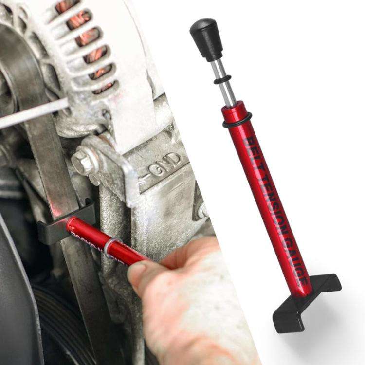 Motorcycle Belt Tension Test Tool For Belt Replacement / Adjustment Or Wheel Repair(Red)