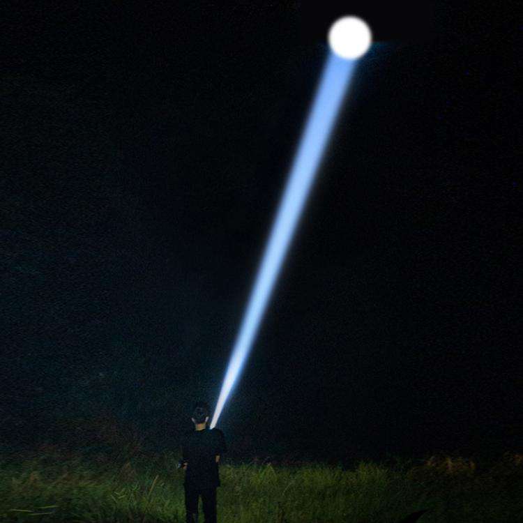 Mini Outdoor Long-Range Strong Light LED Flashlight, Specification: White Laser