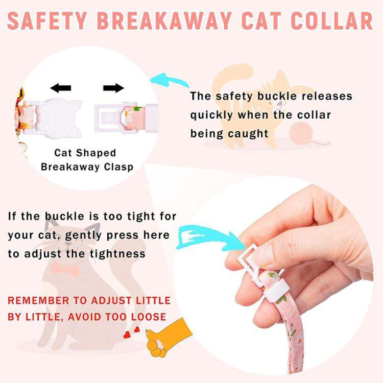 For AirTag Tracker Silicone Cover Small Daisy Pet Collar Dog Collar With Bell And Front Back Film...
