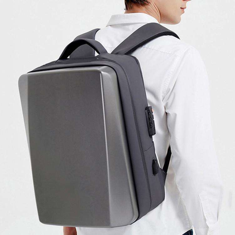 OUMANTU 966 Large-Capacity Waterproof Three-Dimensional Password Lock Laptop Backpack(Black)