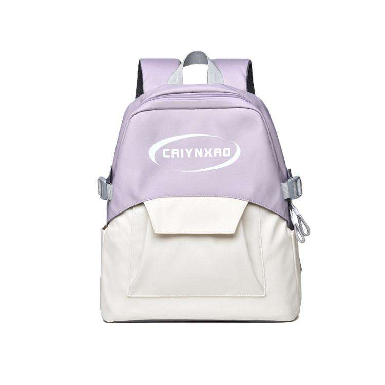 OUMANTU 2306 Large-capacity Splash-proof Leisure Backpack Outing Schoolbag(Purple)