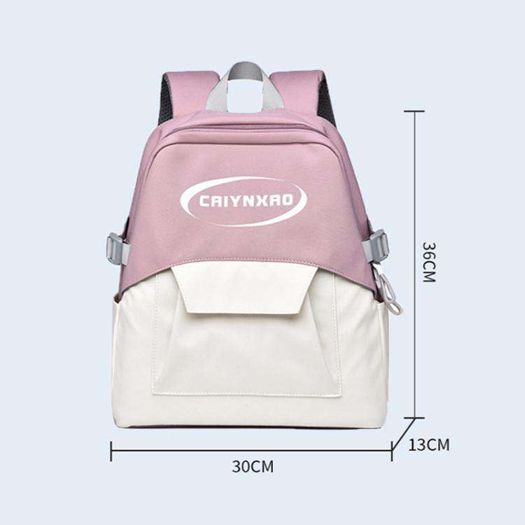 OUMANTU 2306 Large-capacity Splash-proof Leisure Backpack Outing Schoolbag(Pink)