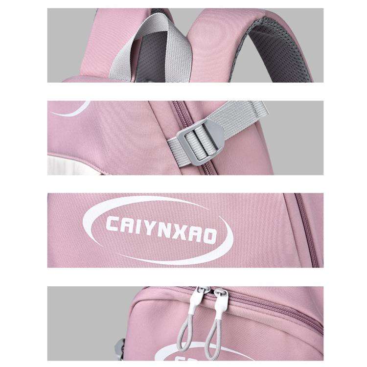 OUMANTU 2306 Large-capacity Splash-proof Leisure Backpack Outing Schoolbag(Pink)