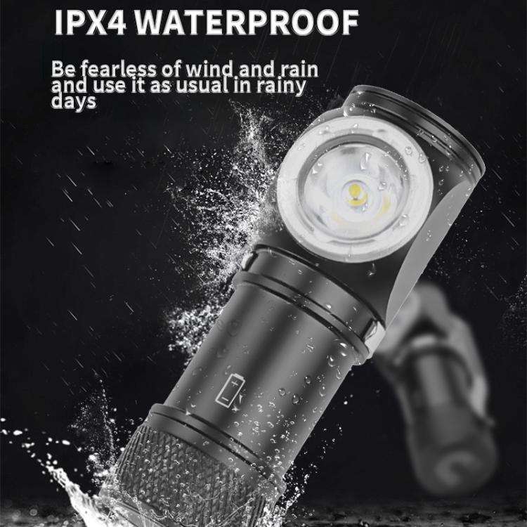 LED Flashlight Rechargeable Portable Multifunctional With Magnetic Headlight(6603)