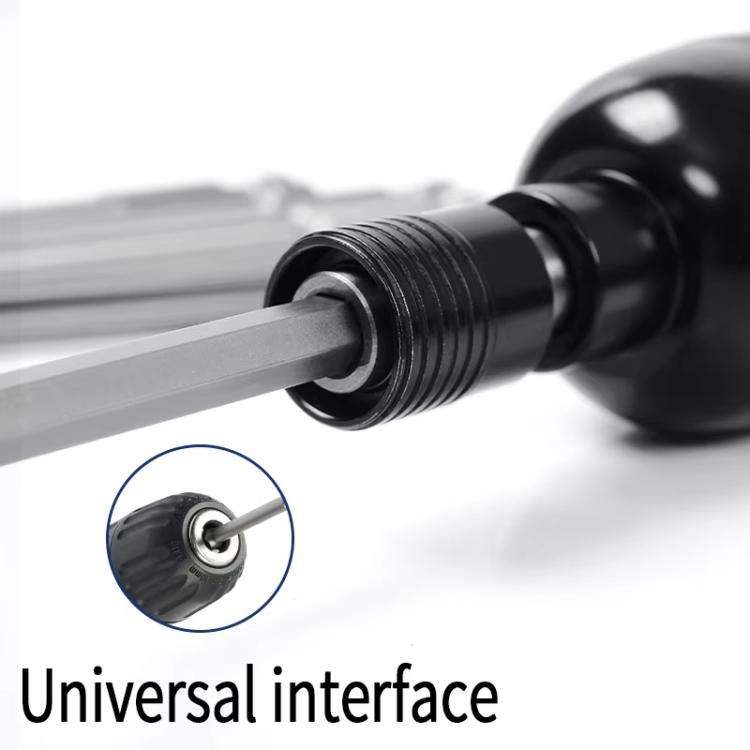WEILIGU 11pcs 75mm Magnetic S2 Pneumatic Air Bit Electric Drill Plum Blossom Head With Center Hole