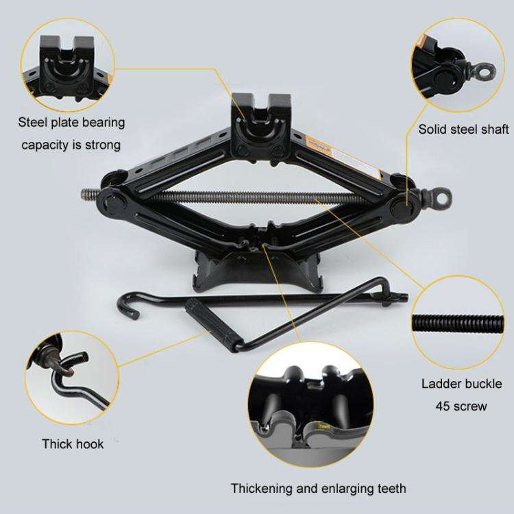 0.8ton Car Labor Saving Hand Cranked Lever Stand Scissor Jacks