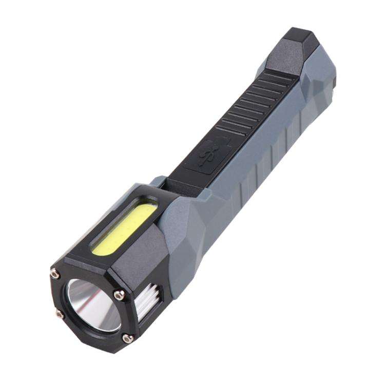 Magnet-Hook COB Rotating Strong Light Emergency Work Light(Gray)