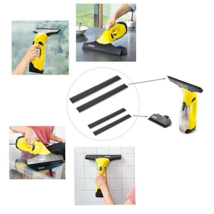 170mm 1pair For Karcher Window Cleaner Rubber Scraper Accessories