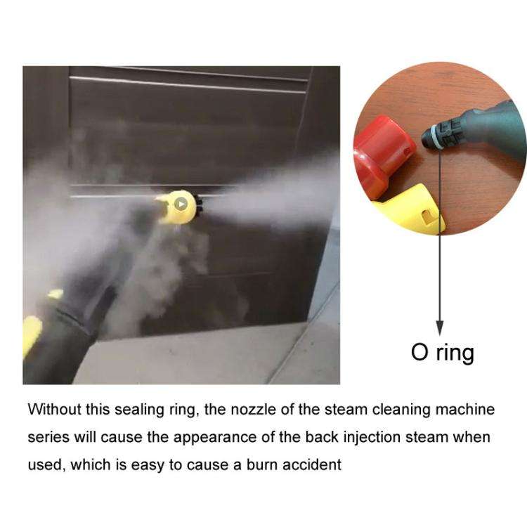 10pcs / Set For Karcher SC2 / SC3 / SC4 / SC5 Steam Cleaner O-Ring Sealing Rubber Ring(Black)