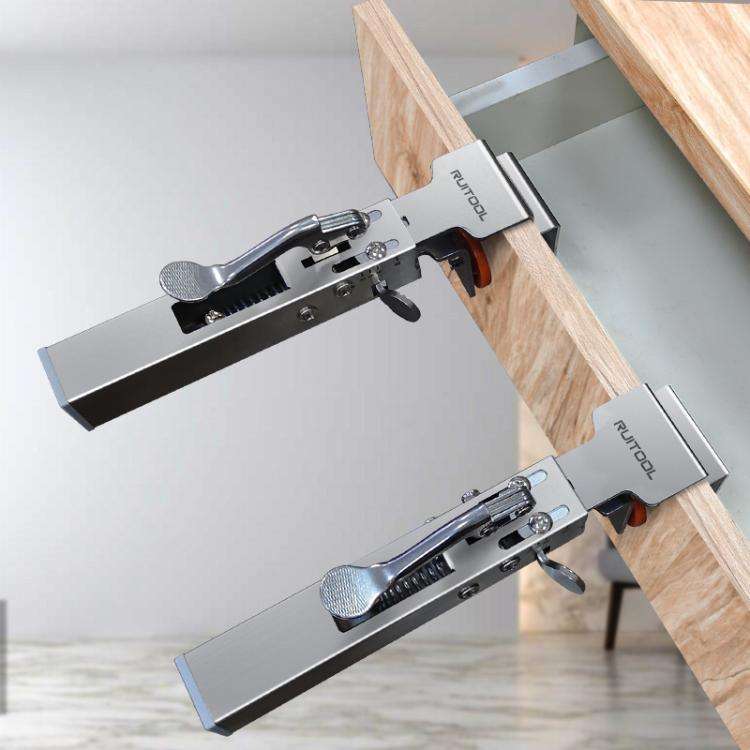 RUITOOL Stainless Steel Push Quick Drawer Clamp Adjustable Telescopic Woodworking Fixture Clamps,...