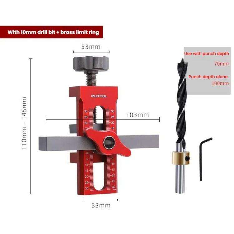 RUITOOL Cabinet Door Installation Locator Aids Adjustable Rebounder Punched Mounting Jig Leveling...