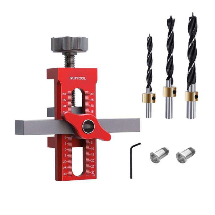 RUITOOL Cabinet Door Installation Locator Aids Adjustable Rebounder Punched Mounting Jig Leveling...