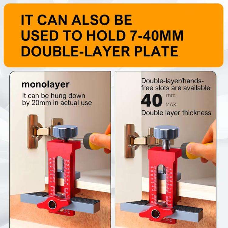 RUITOOL Cabinet Door Installation Locator Aids Adjustable Rebounder Punched Mounting Jig Leveling...