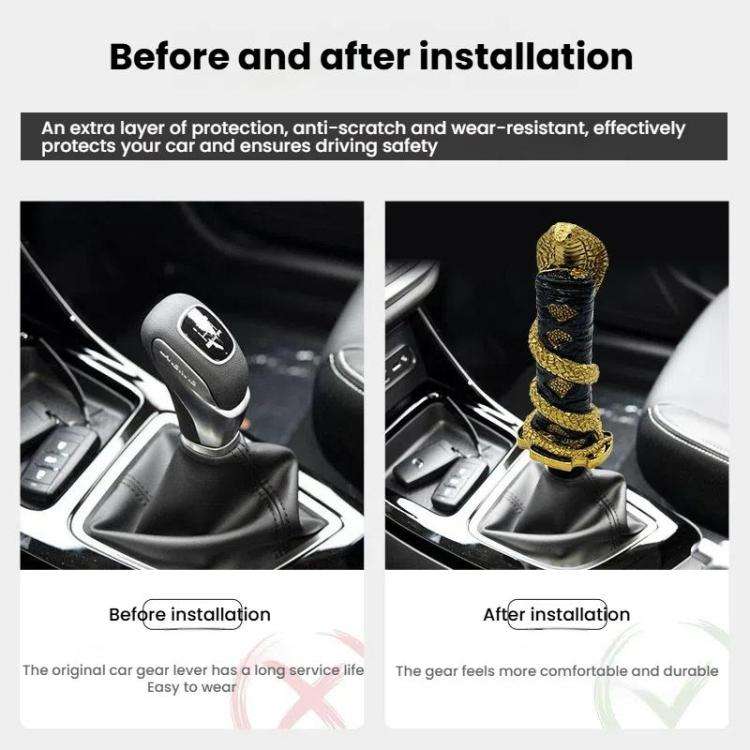 Universal Car Short Cobra Gear Knob Modification(Gold)