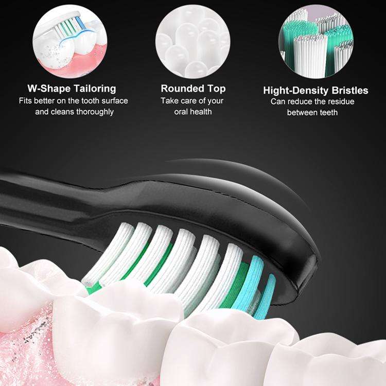 Sarmocare S100 IPX7 Waterproof Portable Sonic Electric Toothbrush with 8-brush Heads(Navy Blue)
