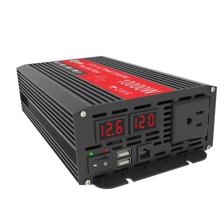 Gurxun 1500W Dual USB Fast Charger Dual Digital Display Pure Sine Wave Inverter, Spec: US Plug 12...