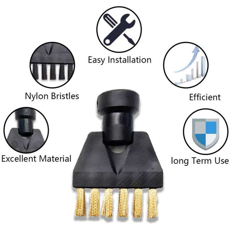 For Karcher SG-42 / SG-44 / SC1-SC5 Steamer Cleaning Small Flat Brush Accessories, Style: Nylon