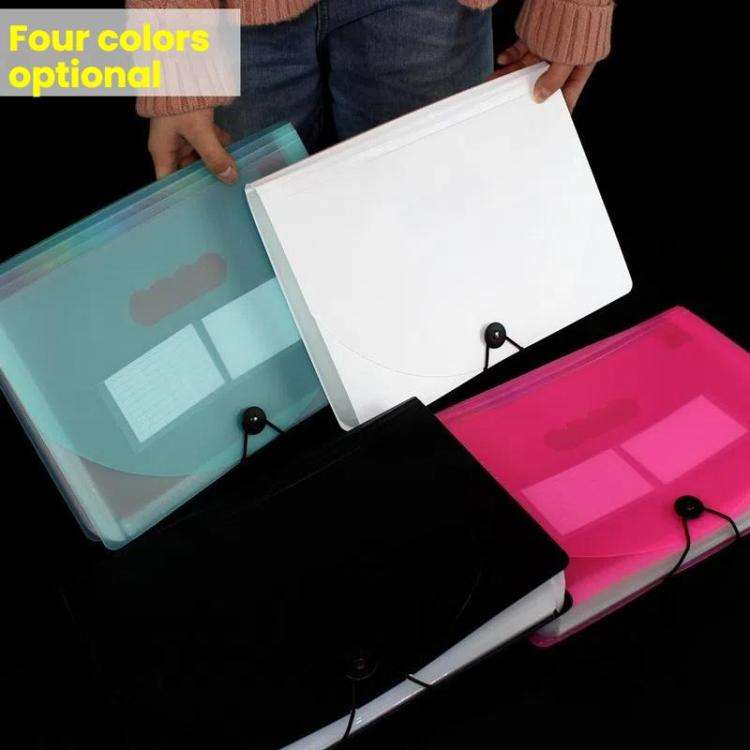 13 Pockets  A4 Accordion File Organizer Expanding File Folders For Storage And Organization White