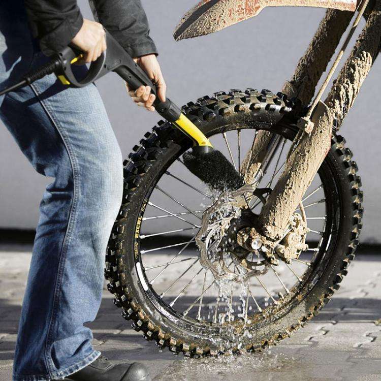 For Karcher K2 / K3 / K4 / K5 / K6 / K7 High Pressure Car Washer Wheel Rim Washing Brush(Yellow)