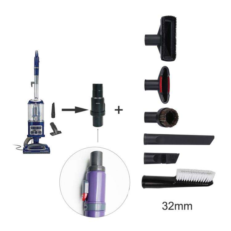 For Shark NV350 / NV360 / UV440 Series Vacuum Cleaner 32mm Adaptor(Black)