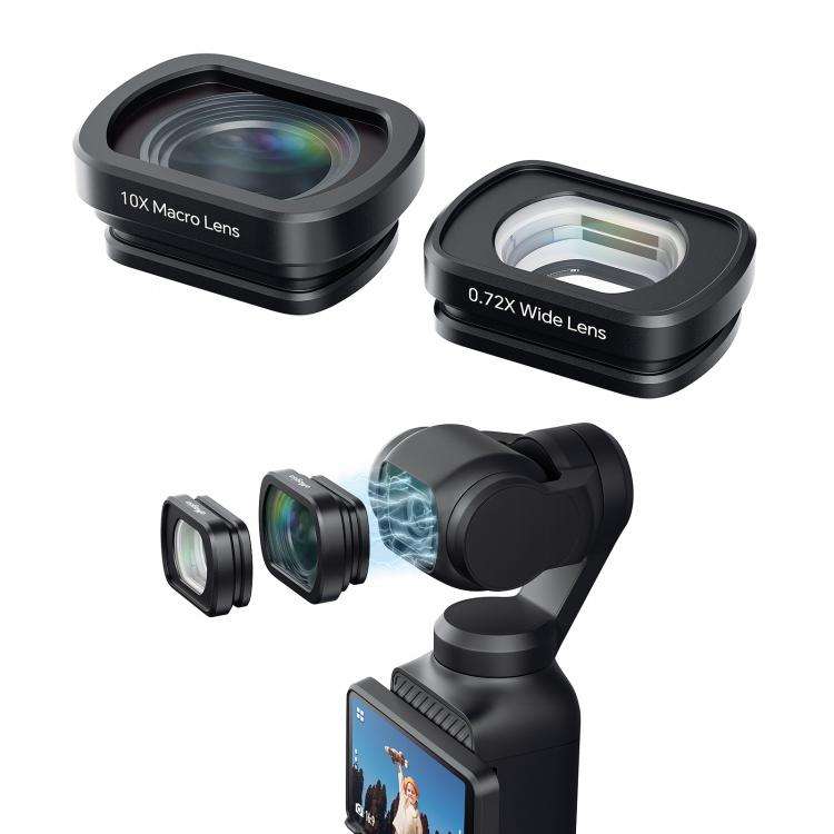 0.72X Wide Lens For DJI Pocket 3 aMagisn Magnetic Filter Accessories