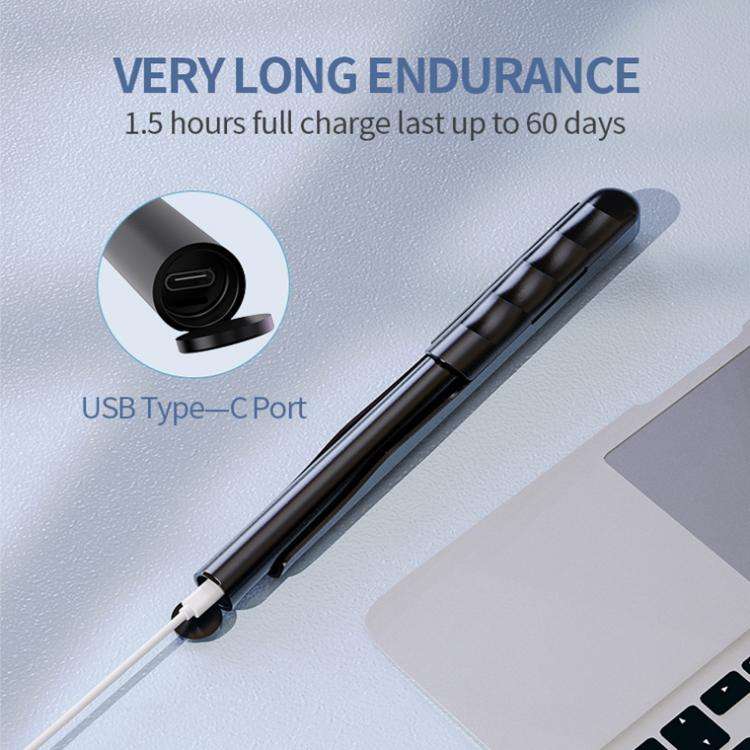 M200 IPX7 Waterproof Smart Timing Portable Electric Toothbrush with 6-brush Heads(White)