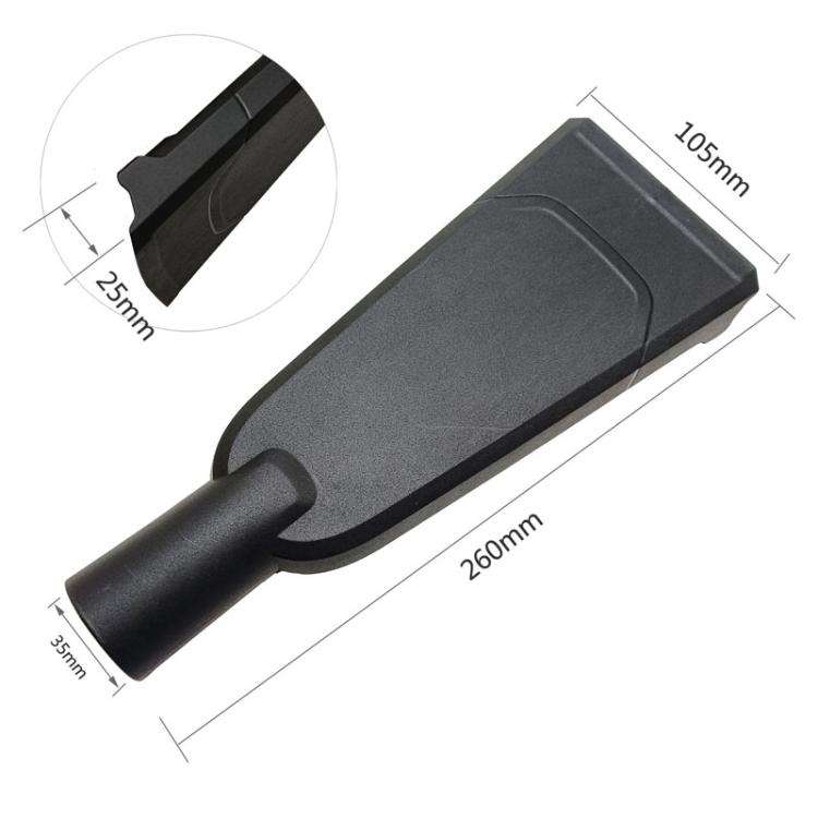 For Karcher WD2 / WD3 / WD5 / WD6 Vacuum Cleaner Hand Pick Flat Nozzle(Black)