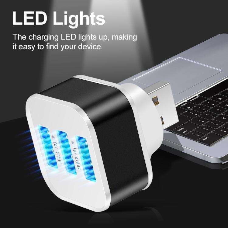 USB 2.0 HUB 3-port Expander(Silver)
