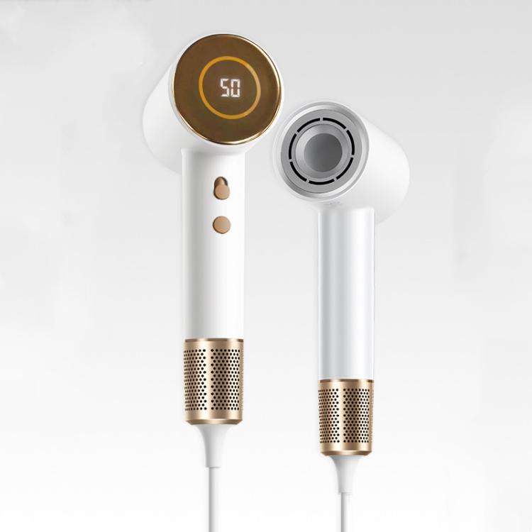 D3 110000 High Speed Smart Constant Temperature Negative Ion Hair Dryer, Color: US Plug  White