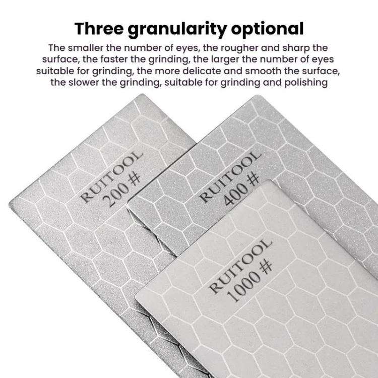 RUITOOL Emery Sharpening Disc Rectangular Diamond Honeycomb Knife Sharpener Household Polishing T...