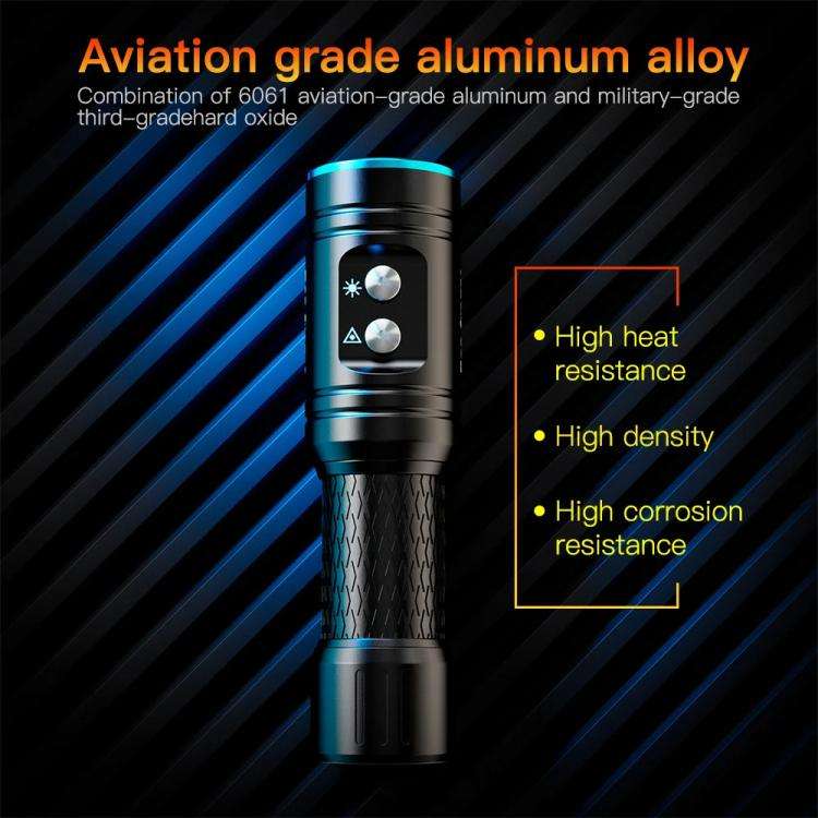 Sea Frogs  SF-L03 100m/325FT IPX8 Underwater Video Light 1000 lm Diving Flashlight(Blue)
