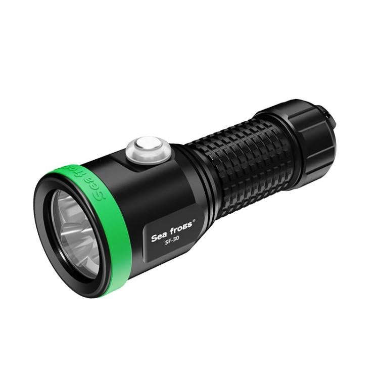 Sea Frogs  SF-30 100m/325FT Underwater Video Light 3000 lm Diving Flashlight(Green)