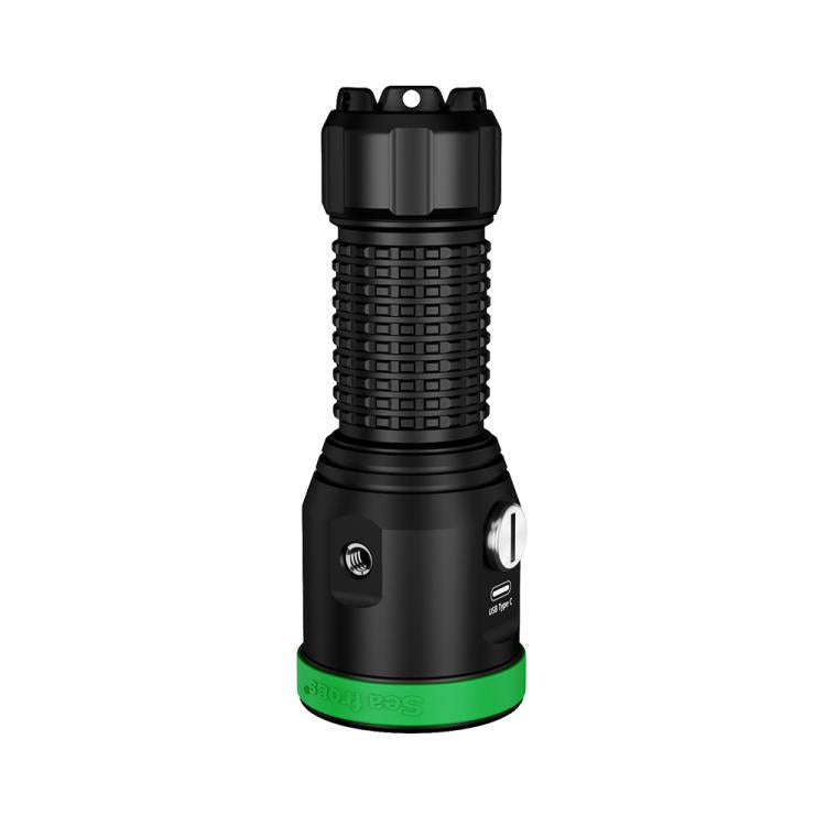 Sea Frogs  SF-30 100m/325FT Underwater Video Light 3000 lm Diving Flashlight(Green)