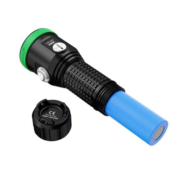 Sea Frogs  SF-30 100m/325FT Underwater Video Light 3000 lm Diving Flashlight(Green)