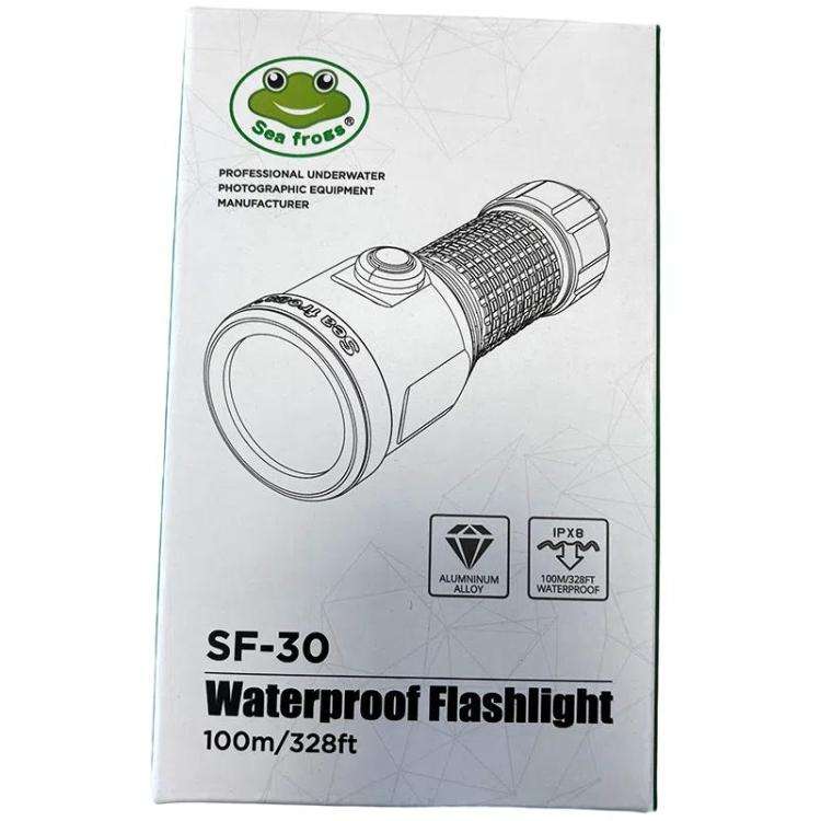 Sea Frogs  SF-30 100m/325FT Underwater Video Light 3000 lm Diving Flashlight(Green)