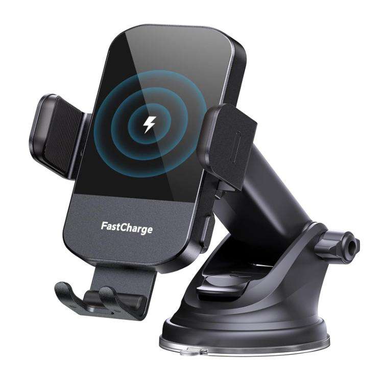 15W Car-mounted Smart Induction Wireless Charging Mobile Phone Holder(With Suction Cup Holder)