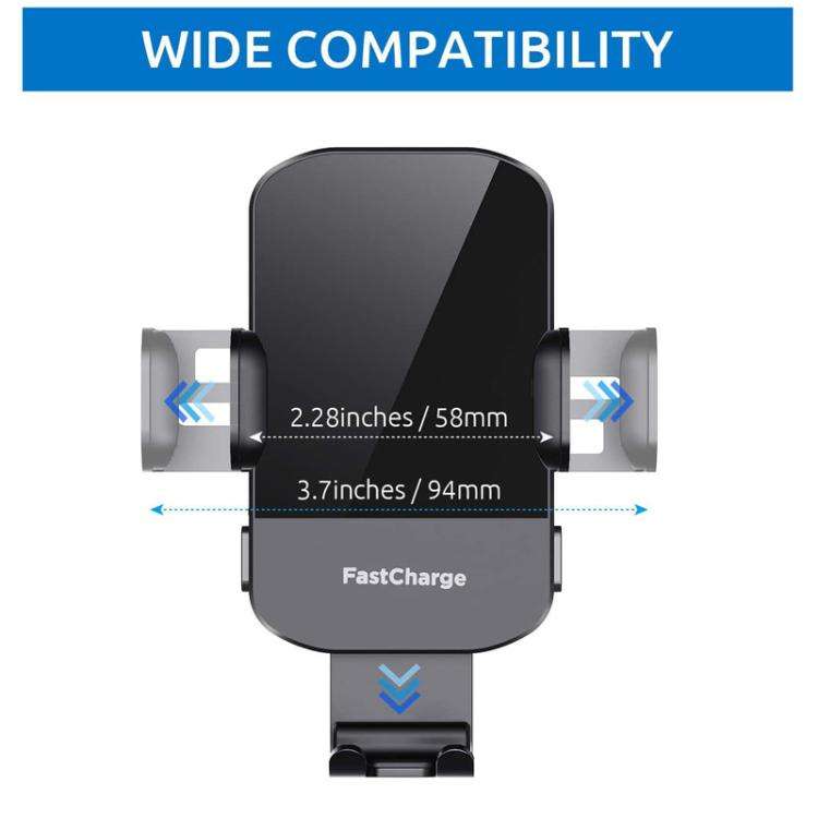 15W Car-mounted Smart Induction Wireless Charging Mobile Phone Holder(With Suction Cup Holder)