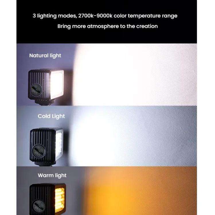 SL-105RGB  40 LEDs Fill Light 40m Waterproof Depth for Sports Cameras