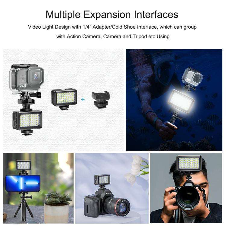 SL-104 48 LEDs Dual-color 40m Diving Waterproof Fill Light Camera Video Photo Studio Light