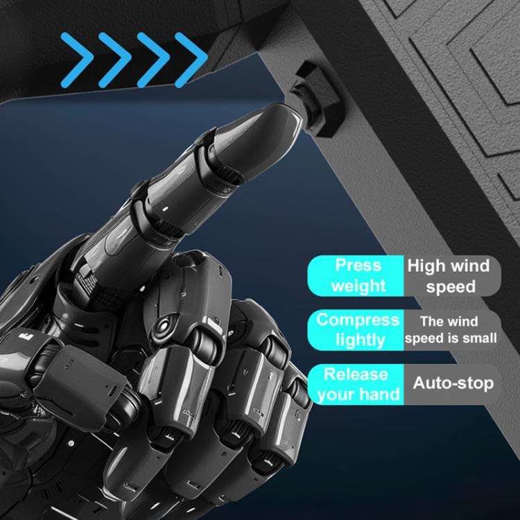90000RPM 41m/s Mini Brushless Motor Turbo Jet Fan With Magnetic Suction Nozzle(Black)