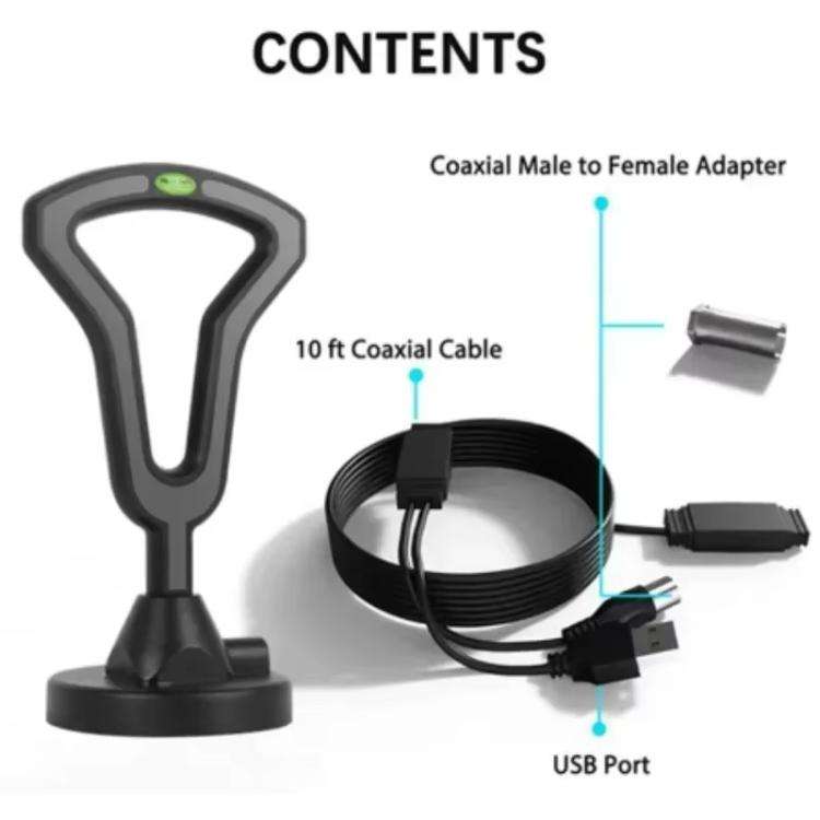 5M Digital TV Antenna Indoor Outdoor Signal Receiver DVB-T2 Terrestrial Wave TV Antenna