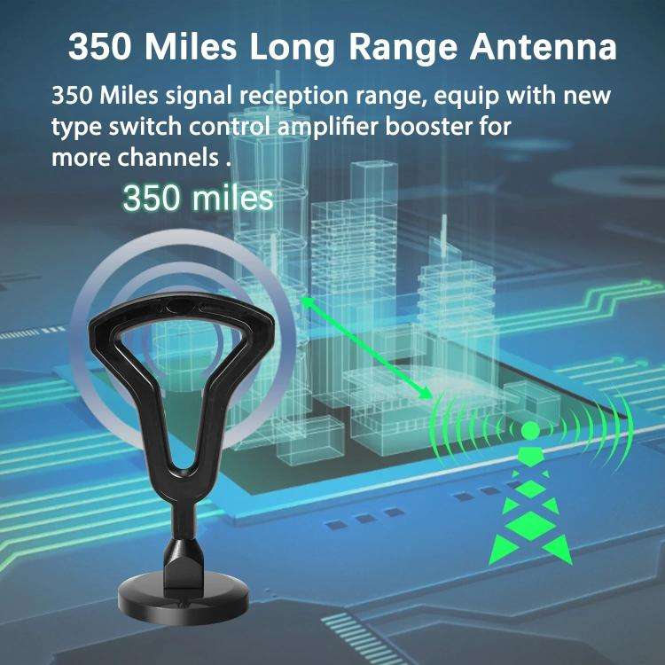 5M Digital TV Antenna Indoor Outdoor Signal Receiver DVB-T2 Terrestrial Wave TV Antenna