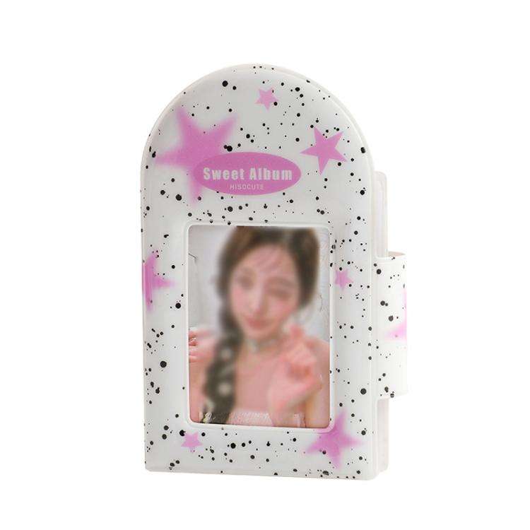 Hisocute Square Snap Album Girls 3 inch Postcards Album Holder Student Polaroid Collect Organizer...